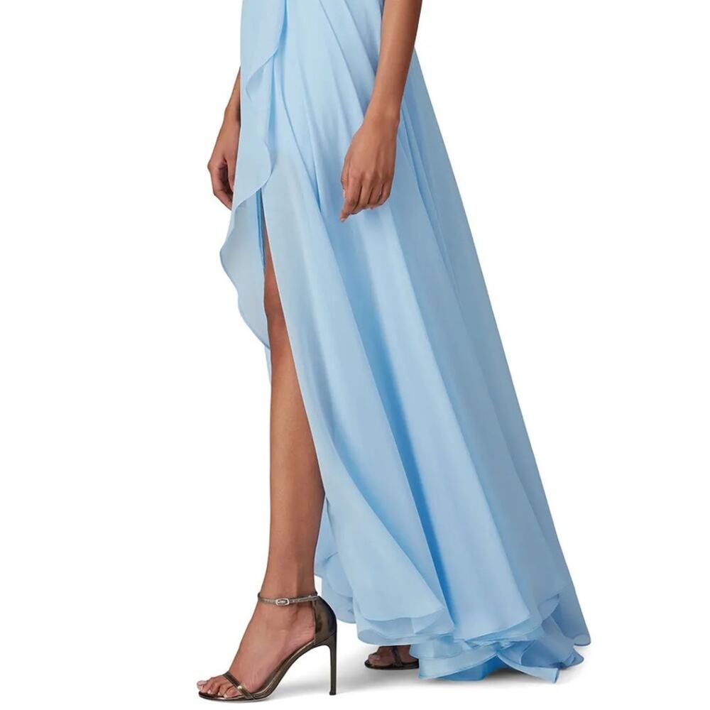 FAVIANA Blue Ruffle Skirt Gown in Size 2 - Picture 9 of 9
